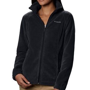 Black Columbia Fleece Zip-Up Jacket